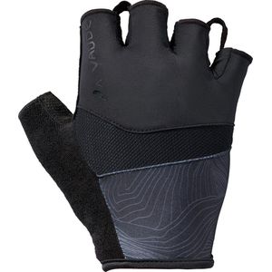 VAUDE Men's Advanced Gloves II wielrenhandschoenen met korte vingers voor heren, zwart, FR: S (maat fabrikant: 7)