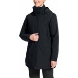 VAUDE Skomer Wollen Parka Dames, zwart Maat EU 36