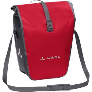 VAUDE Fietstas voor bagagedrager Aqua Back Single, 1 x 24 l, rood, achterwieltas, waterdicht, fietstas achter, eenvoudige bevestiging, Made in Germany