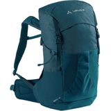 VAUDE Brenta Wandelrugzak, 24 liter, waterdichte rugzak voor dames en heren, comfortabele trekkingrugzak met geïntegreerde regenhoes, praktische vakindeling