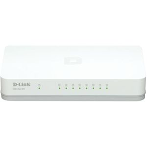 D-Link GO-SW-8G/E netwerk-switch Unmanaged Gigabit Ethernet (10/100/1000) Wit