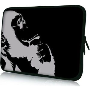 LUXBURG Design laptoptas 12,1 inch, motief: Chimpanze