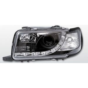 Audi - Diederichs 1015385 - Koplampen Set - Zwart - Transparent - Voor Voertuigen Met Lichthoogteregeling