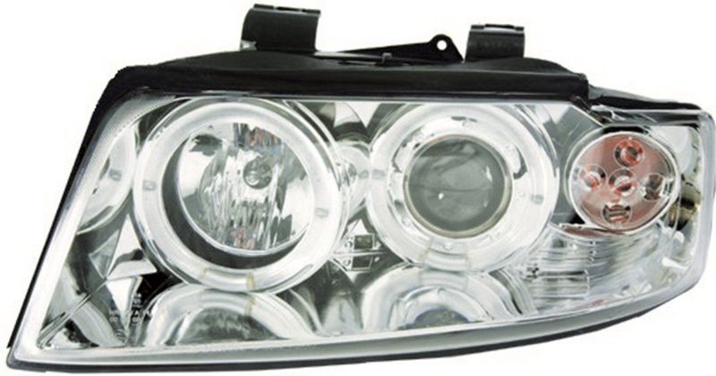 Audi - Diederichs 1017480 - Koplampen Set - Chroom - Rond - Met Navigatielicht