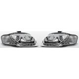 Audi - Diederichs 1017885 - Koplampen Set - Transparent - Chroom - Met Navigatielicht