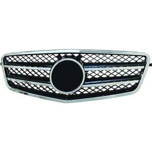 Mercedes-Benz - Diederichs 1616240 - Radiateurgrille - Chroom/Zwart - Voorzijde