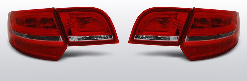 Audi - Set Achterlichten - Wit en Rood - LED - Depo / TYC
