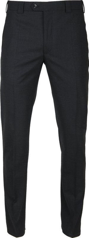 Meyer - Roma - Broek - Donkergrijs - Rood Folklore Dessin - 100% Wol