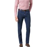 Meyer - Jeans Broek Diego - Donkerblauw - Katoen met Elastaan - Regular-fit