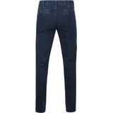 Meyer - Jeans Broek Diego - Donkerblauw - Katoen met Elastaan - Regular-fit