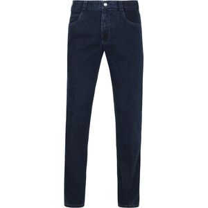 Meyer - Jeans Broek Diego - Donkerblauw - Katoen met Elastaan - Regular-fit