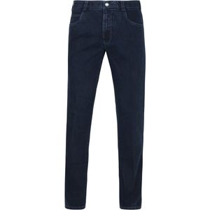 Meyer - Jeans Broek Diego - Donkerblauw - Katoen met Elastaan - Regular-fit