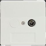 Braun - BTV01-UPC Enkel Einddoos - Coax - Inclusief Afdekplaat - 2 GHz