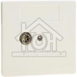 Braun - BTV01-UPC Enkel Einddoos - Coax - Inclusief Afdekplaat - 2 GHz