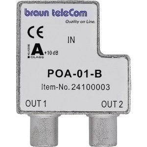 KabelKeur Coax Splitter - Vrouwelijk naar 2x Mannelijk - Braun Telecom