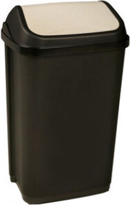keeeper - Swantje - Vuilnisbak - Grafietgrijs - Kunststof - 50 l