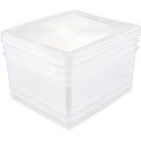 Keeeper - Bea - Opbergdozen - Doorzichtig - 3 Stuks
