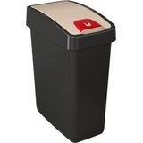 Keeeper Premium Afvalba - Vuilnisbak met Klepdekse - Soft-touc - 25  - Magn - Grafietgrijs