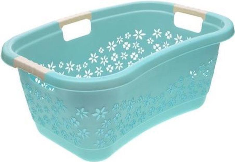 keeeper - Lasse - Wasmand - Lichtblauw - Kunststof - Inhoud 50 l