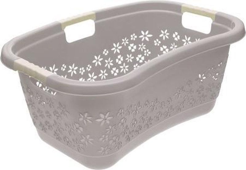 keeeper - Lasse - Wasmand - Grijs - Kunststof - Capaciteit 50 l