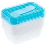 Keeeper Fredo Fresh - Vershouddoos / Vershouddozen - Transparent /blauw - Set van 5st.- 0.5 L