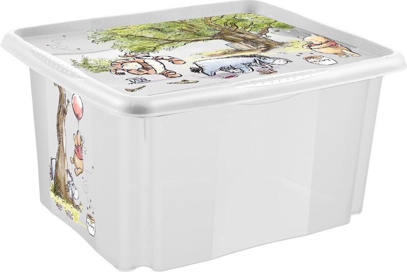 Keeeper - Winnie de Poeh - Opbergdoos - Naturel Transparant - 45 l