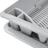 Afdruiprek - RVS - 2 Laags - Zwart