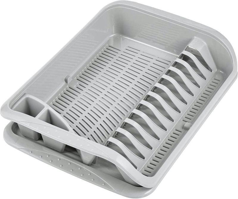 Afdruiprek - RVS - 2 Laags - Zwart