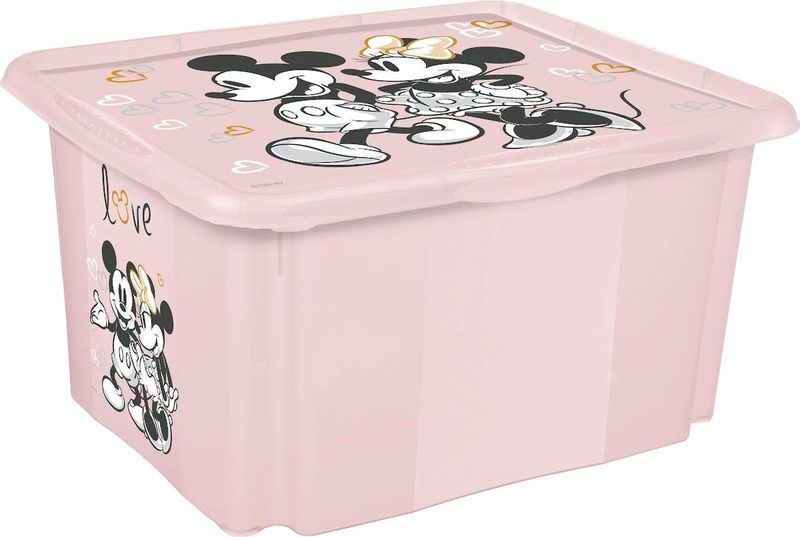 Minnie Mouse - Stapelbak - Nordic Pink - Kunststof - Decoratief met Deksel