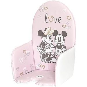 keeeper Minnie Kussen voor hoge stoel, universeel voor hoge stoelen, met klittenband, Lena, roze (pastelrosa)