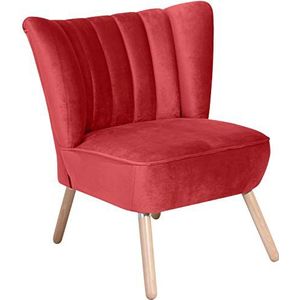 Max Winzer Fauteuil Alessandro fluwelen velours rood