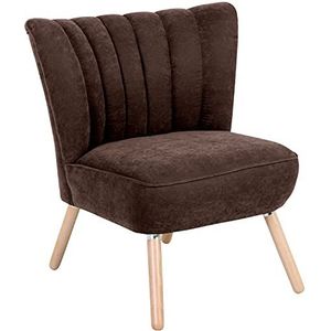 Max Winzer Fauteuil Alessandro velours bruin
