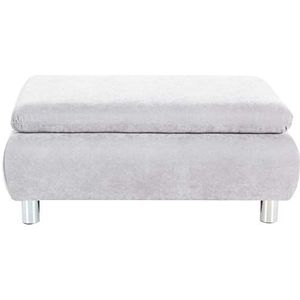 Max Winzer® kruk Terrence, crème (beige, wit), velours stof, modern, passend bij de sofa Terrence, 90 x 60 x 43 cm