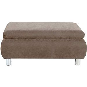 Max Winzer® kruk Terrence, sahara (lichtbruin), velours stof, modern, passend bij de sofa Terrence, 90 x 60 x 43 cm
