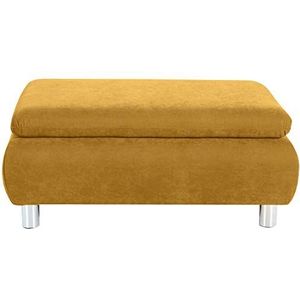 Max Winzer® kruk Terrence, maïs (geel), velours stof, modern, passend bij de sofa Terrence, 90 x 60 x 43 cm