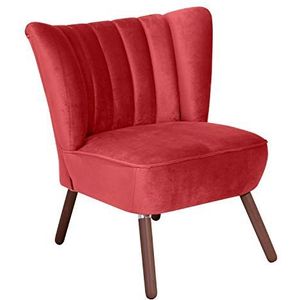 Max Winzer Fauteuil Alessandro fluwelen velours rood