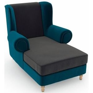 Max Winzer Oorfauteuil MADELEINE Fluweelvelours bekleding in vele kleurcombinaties (set)