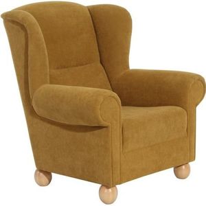 Max Winzer® Max Winzer Oorfauteuil Malmö met houten bolpootjes