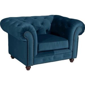 Max Winzer Chesterfield-fauteuil Old Engeland met elegante knoopstiksels