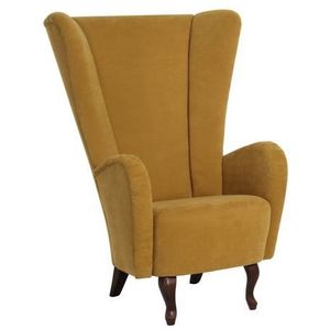 Max Winzer Oorfauteuil Anastasia elegant hoogtepunt in de woonkamer, met gebogen houten voeten (set)