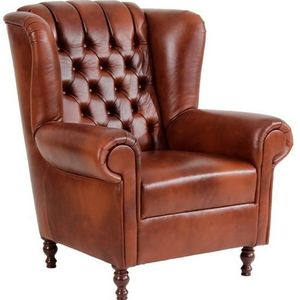 Max Winzer Oorfauteuil Valerie in chesterfield-look, met chique capitonnage