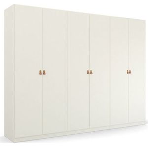 rauch Drehtürenschrank "Homey by Quadra Spin", mit Grifflaschen aus weichem, cognacbraunem Leder