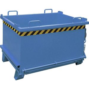 eurokraft pro Bodemklepcontainer SB, inhoud 0,75 m³, laadvermogen 1500 kg, lichtblauw