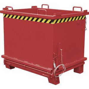 eurokraft pro Bodemklepcontainer SB, inhoud 1,5 m³, laadvermogen 2000 kg, vuurrood