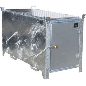Leuchtstoffröhrenbox BAUER SL-D 150, Stahlblech, unterfahrbar, abschließbar, Tür/Deckel verzinkt, B 1700 x T 770 x H 975 mm, verzinkt
