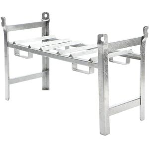eurokraft pro Vatenstelling-stapelframe, voor 3 vaten à 60 l, verzinkt