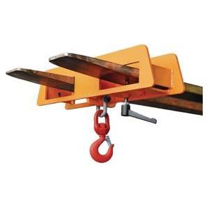 eurokraft pro Lasthaak voor 2 vorktanden, draagvermogen 2500 kg, oranje, vanaf 2 stuks