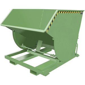 eurokraft pro Kiepbak, smalle uitvoering, inhoud 2,0 m³, draagvermogen 3000 kg, resedagroen RAL 6011