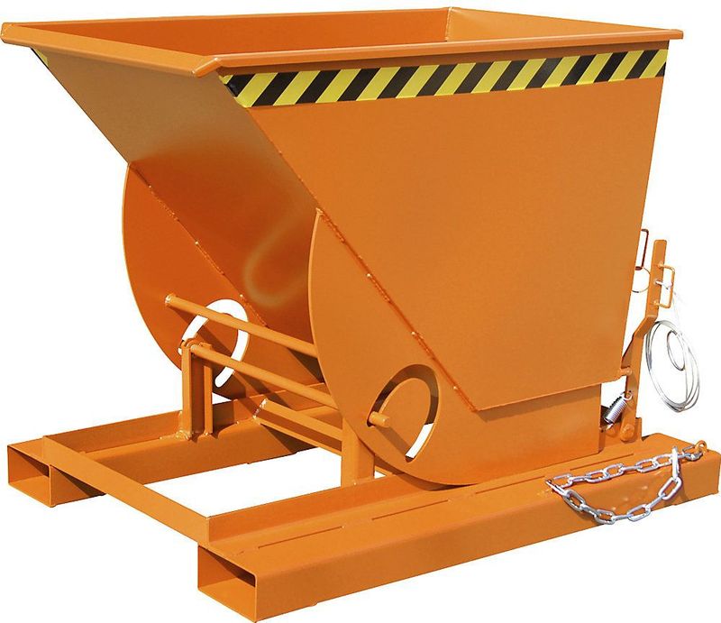 eurokraft pro Compacte kiepbak, inhoud 0,5 m³, geeloranje