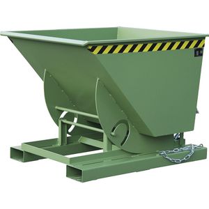 eurokraft pro Compacte kiepbak, inhoud 0,75 m³, resedagroen